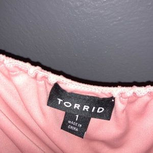 Light peach/coral colored maxi dress